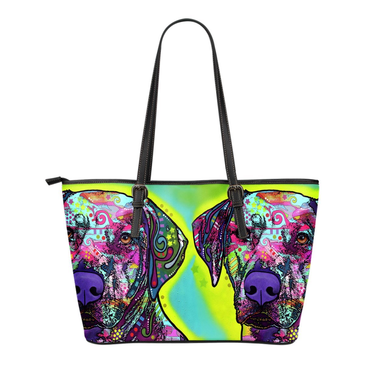 Rhodesian Ridgeback Small Leather Tote Bag