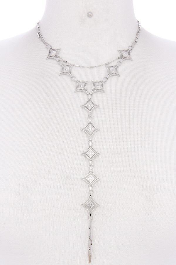 Y Shape Necklace Set