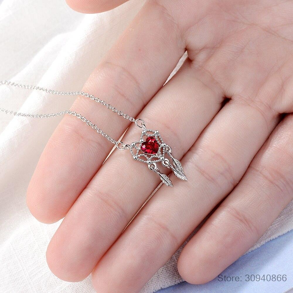 Sweet Heart Dream Catcher Necklace