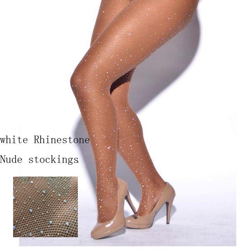 Collant fantaisie strass et résille