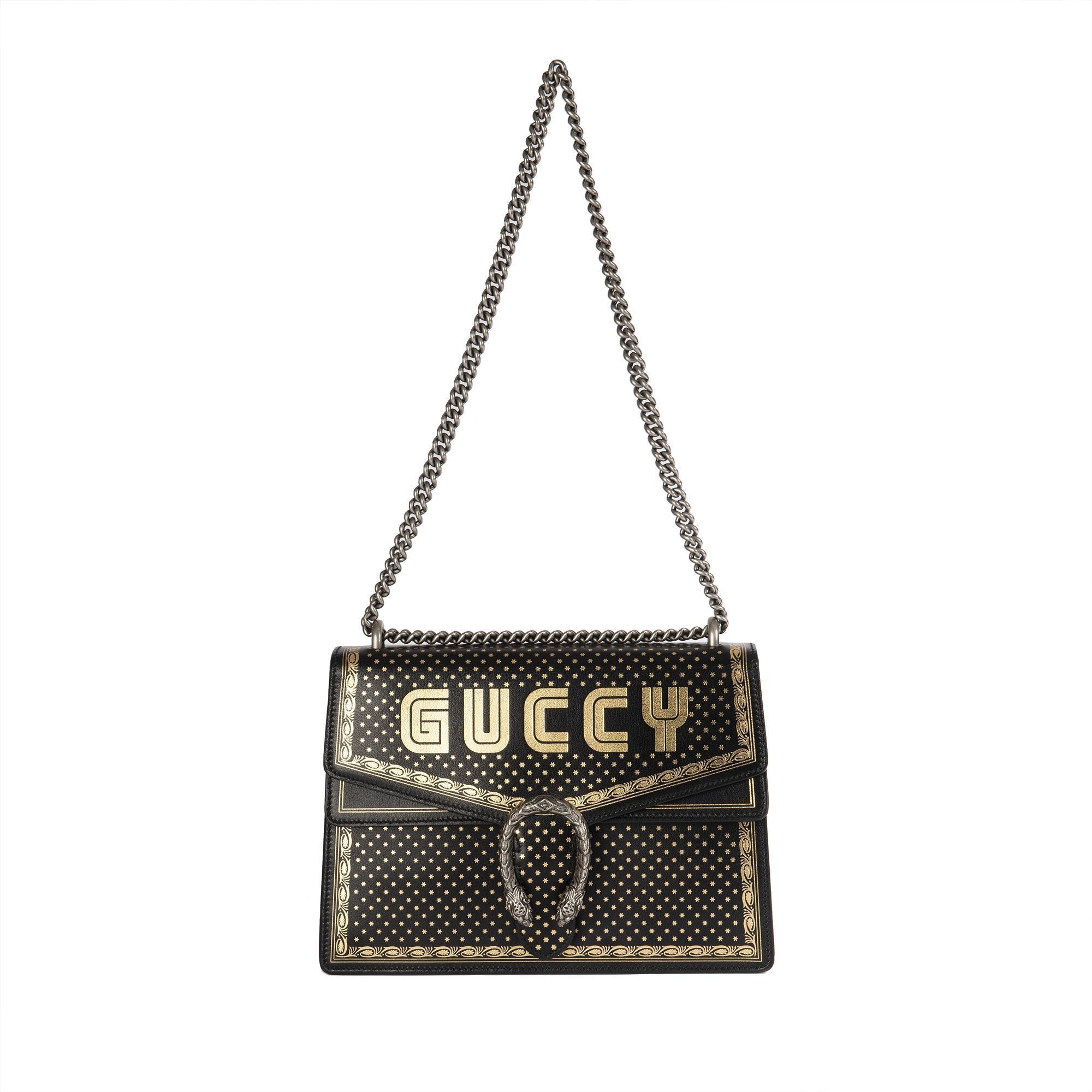 Gucci Limited Edition Printed Leather Dionysus Medium Shoulder Bag