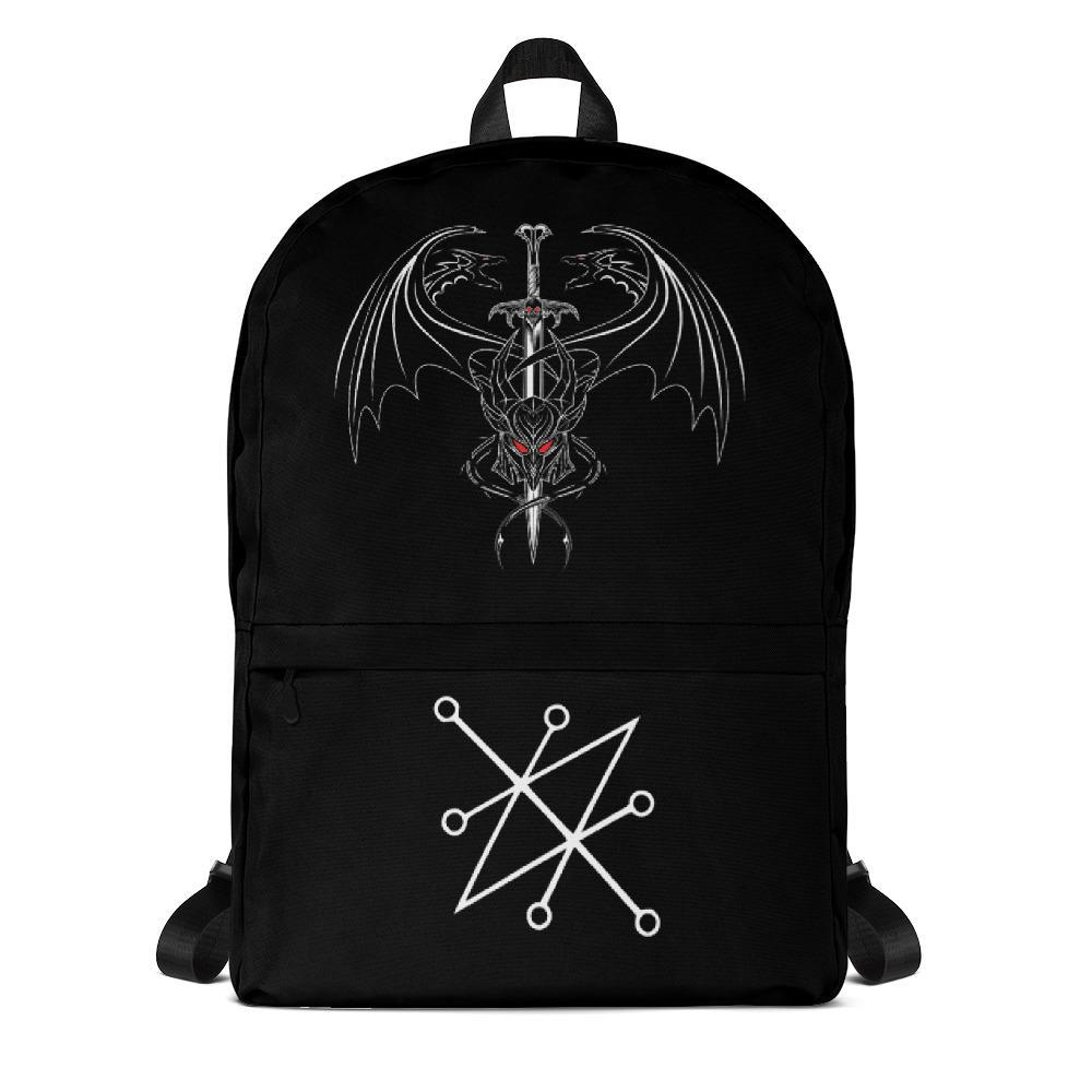 Azazel Warrior Sword Sigil Black Magick Backpack