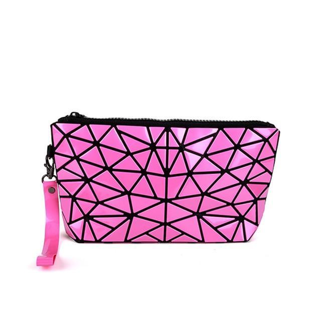 new fashion women make up bag geometric casual cosmetic bag cases travel organizer makeup case toiletry kit beauty bags A18831c