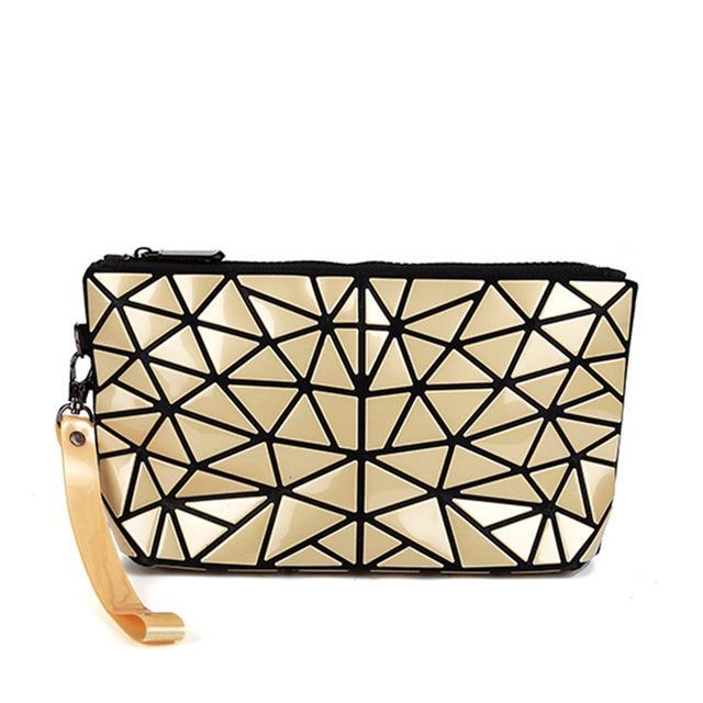 new fashion women make up bag geometric casual cosmetic bag cases travel organizer makeup case toiletry kit beauty bags A18831c