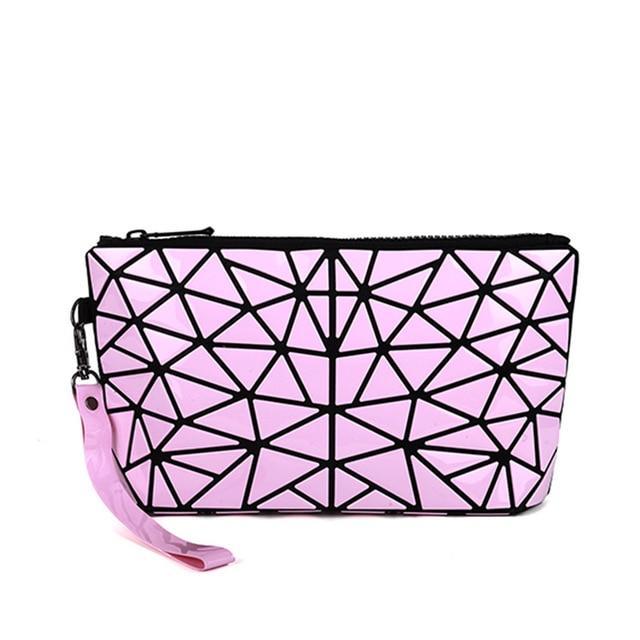 new fashion women make up bag geometric casual cosmetic bag cases travel organizer makeup case toiletry kit beauty bags A18831c