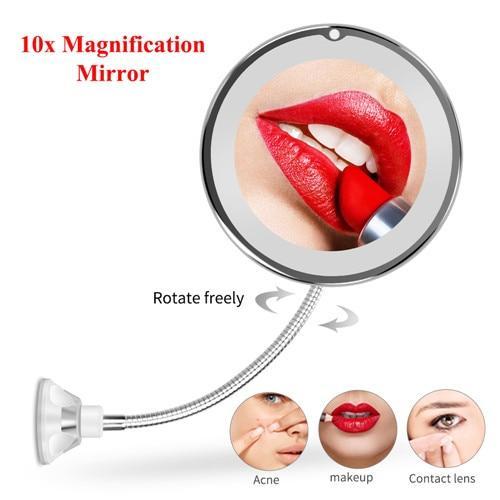 BEAUTYTUN®️ 10x Magnifying LED Lighted Makeup Mirror