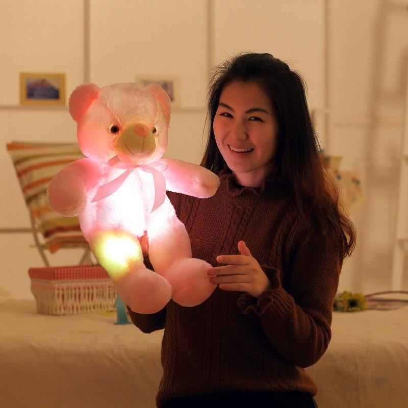 Teddy Bear LED Glowing Stuffed toy Christmas light or Gift for Kid