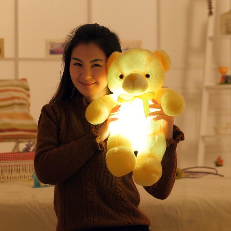 Teddy Bear LED Glowing Stuffed toy Christmas light or Gift for Kid