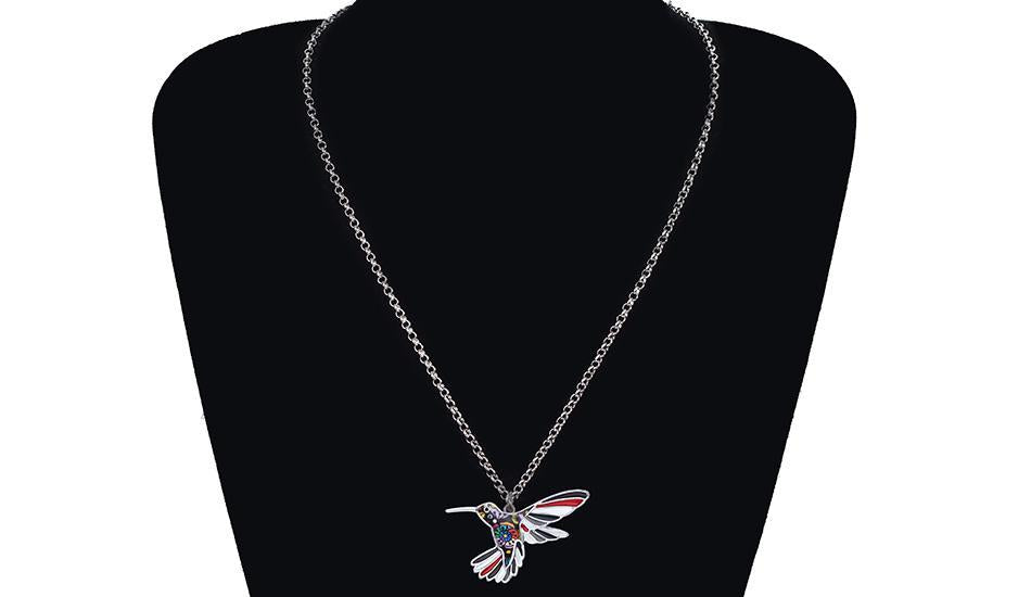 Hummingbird Bird Necklace