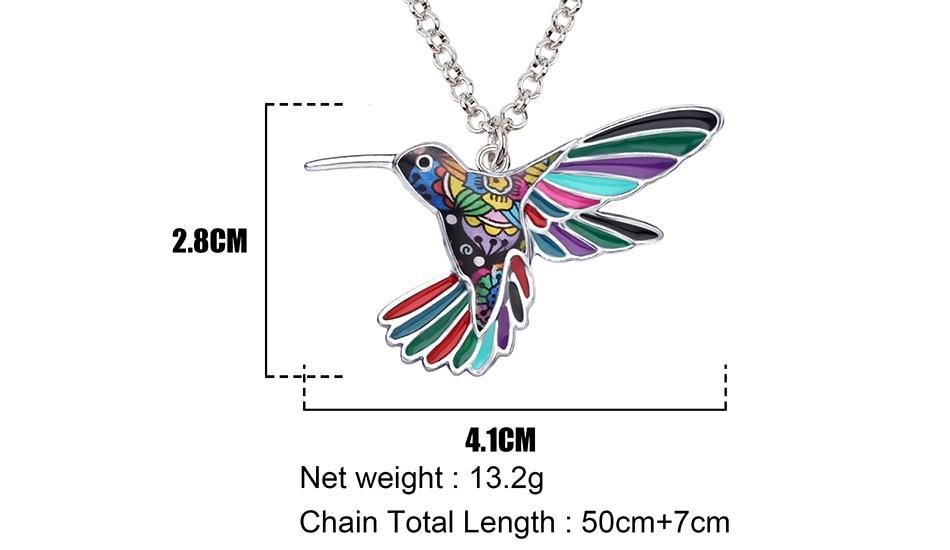 Hummingbird Bird Necklace