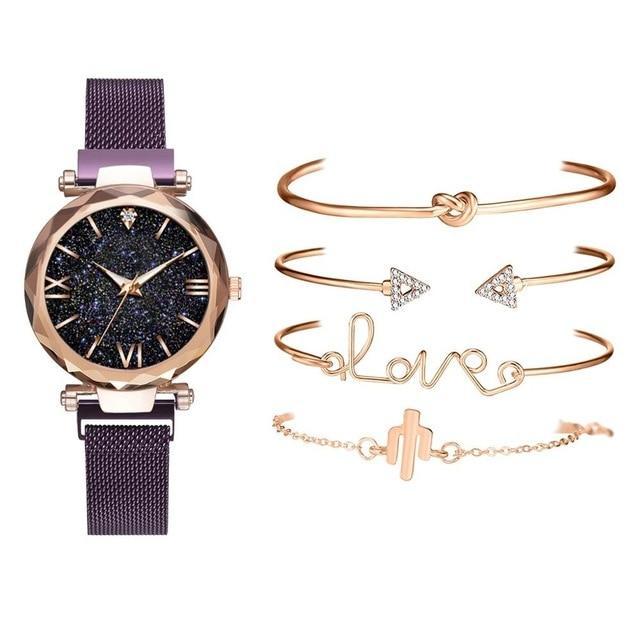 Relógio Feminino Sky Star +Brindes