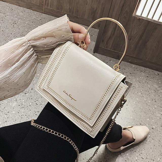 Luxury Handbags Women Bags Designer Shoulder Bag Crossbody Bag for women 2019  Handle Stylish Chain Small Square Bag Tote Bag