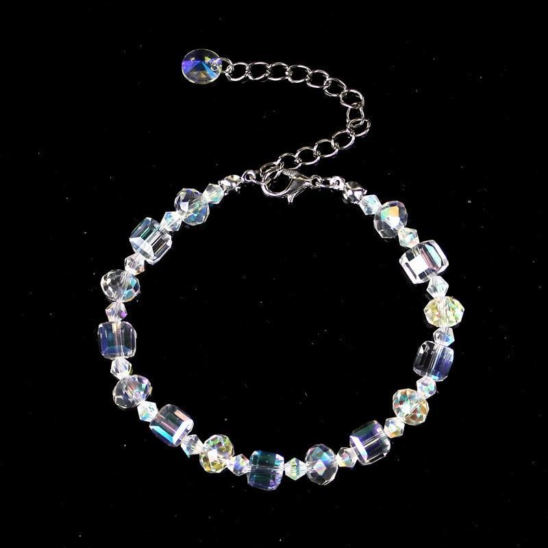 Aurora Borealis Glass Beads Bracelet
