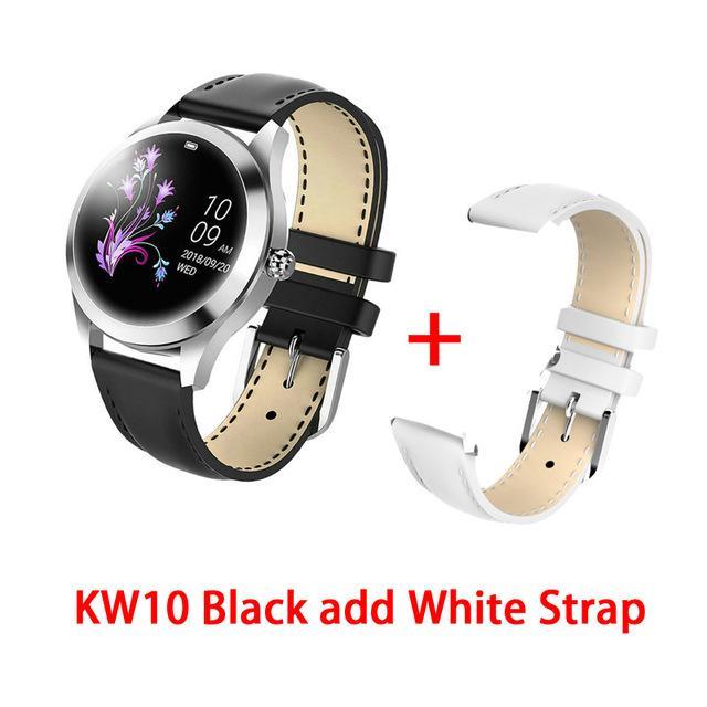 KW10 band IP68 Waterproof Smart Watch Women Lovely Bracelet Heart Rate Monitor Sleep Monitoring Smartwatch Connect IOS Android