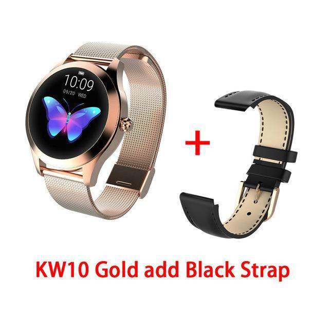 KW10 band IP68 Waterproof Smart Watch Women Lovely Bracelet Heart Rate Monitor Sleep Monitoring Smartwatch Connect IOS Android