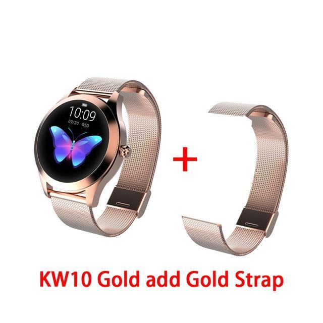 KW10 band IP68 Waterproof Smart Watch Women Lovely Bracelet Heart Rate Monitor Sleep Monitoring Smartwatch Connect IOS Android