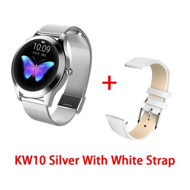 KW10 band IP68 Waterproof Smart Watch Women Lovely Bracelet Heart Rate Monitor Sleep Monitoring Smartwatch Connect IOS Android
