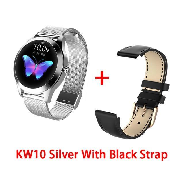 KW10 band IP68 Waterproof Smart Watch Women Lovely Bracelet Heart Rate Monitor Sleep Monitoring Smartwatch Connect IOS Android