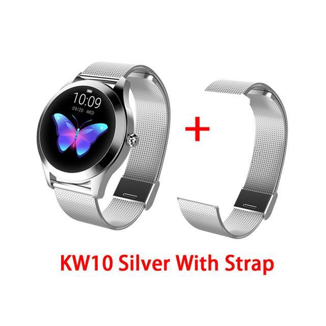 KW10 band IP68 Waterproof Smart Watch Women Lovely Bracelet Heart Rate Monitor Sleep Monitoring Smartwatch Connect IOS Android