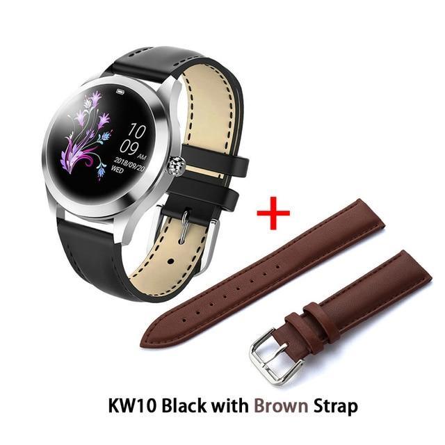 KW10 band IP68 Waterproof Smart Watch Women Lovely Bracelet Heart Rate Monitor Sleep Monitoring Smartwatch Connect IOS Android