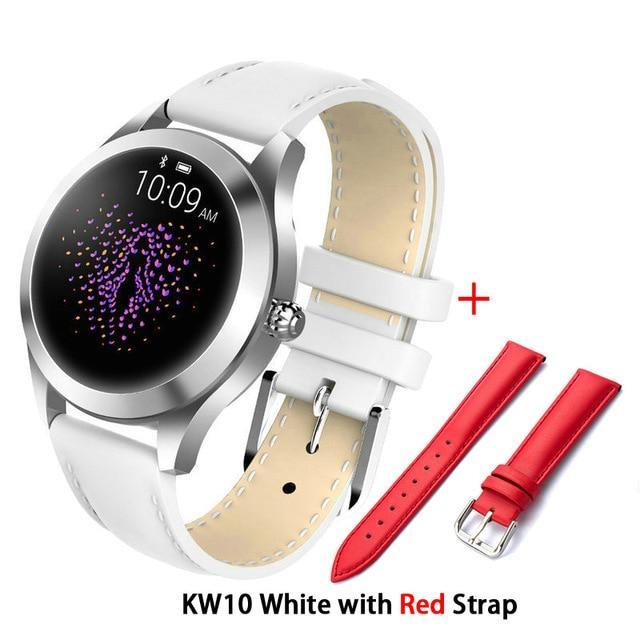 KW10 band IP68 Waterproof Smart Watch Women Lovely Bracelet Heart Rate Monitor Sleep Monitoring Smartwatch Connect IOS Android