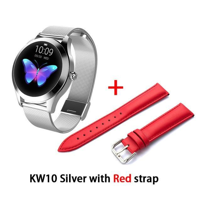 KW10 band IP68 Waterproof Smart Watch Women Lovely Bracelet Heart Rate Monitor Sleep Monitoring Smartwatch Connect IOS Android