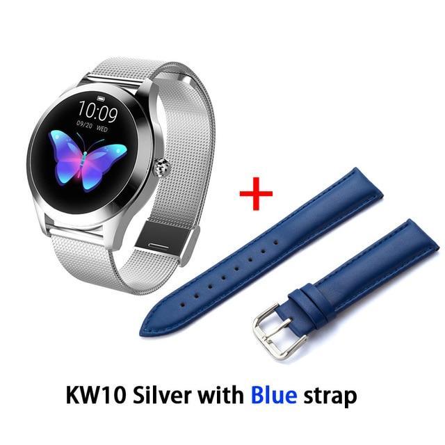 KW10 band IP68 Waterproof Smart Watch Women Lovely Bracelet Heart Rate Monitor Sleep Monitoring Smartwatch Connect IOS Android