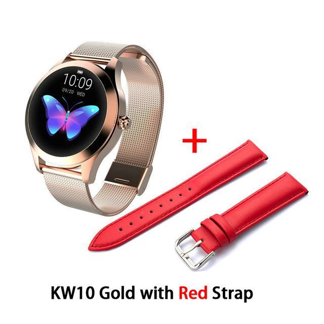 KW10 band IP68 Waterproof Smart Watch Women Lovely Bracelet Heart Rate Monitor Sleep Monitoring Smartwatch Connect IOS Android