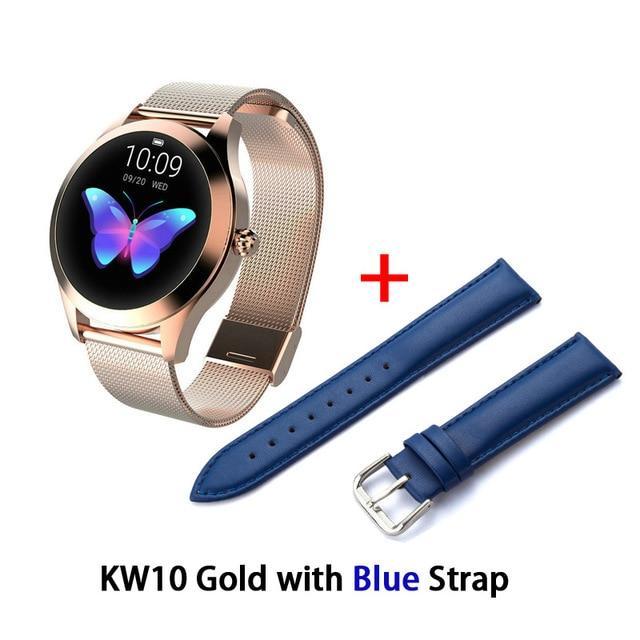 KW10 band IP68 Waterproof Smart Watch Women Lovely Bracelet Heart Rate Monitor Sleep Monitoring Smartwatch Connect IOS Android
