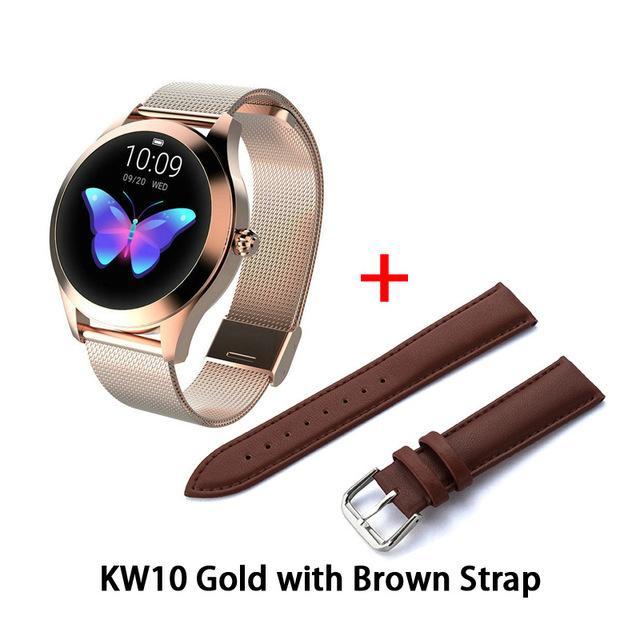 KW10 band IP68 Waterproof Smart Watch Women Lovely Bracelet Heart Rate Monitor Sleep Monitoring Smartwatch Connect IOS Android