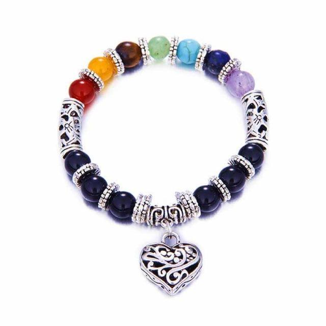 7 Chakra Reiki Healing Heart Bracelet