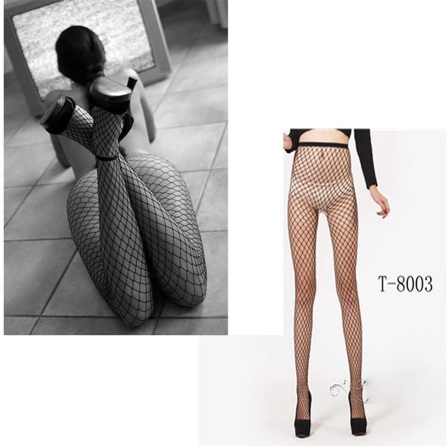 Collant fantaisie strass et résille
